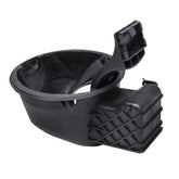 JDMSPEED fuel filler door housing close-up showing precise fit for Ford F-150