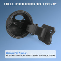 JDMSPEED gas door housing assembly compatible with 9L3Z9927936B