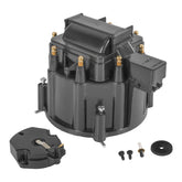 JDMSPEED HEI distributor cap assembly in black for durable voltage transfer