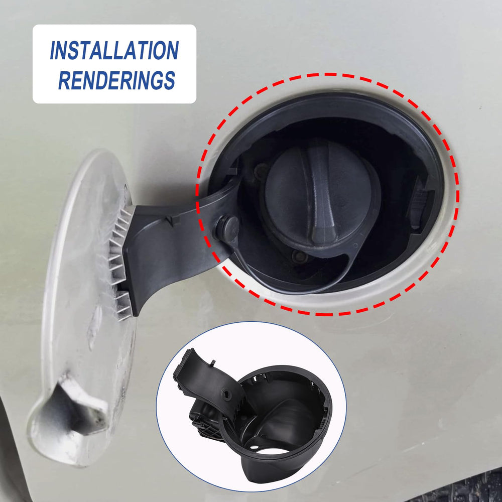 JDMSPEED hinge replacement for fuel door with robust pin and hinge action