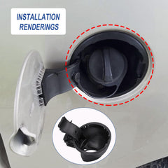 JDMSPEED hinge replacement for fuel door with robust pin and hinge action