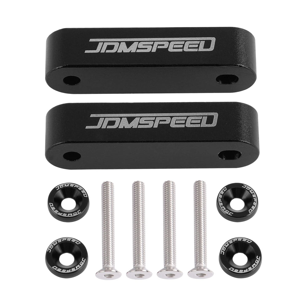 JDMSPEED hood spacer front view with 3-4 inch thickness for clearance
