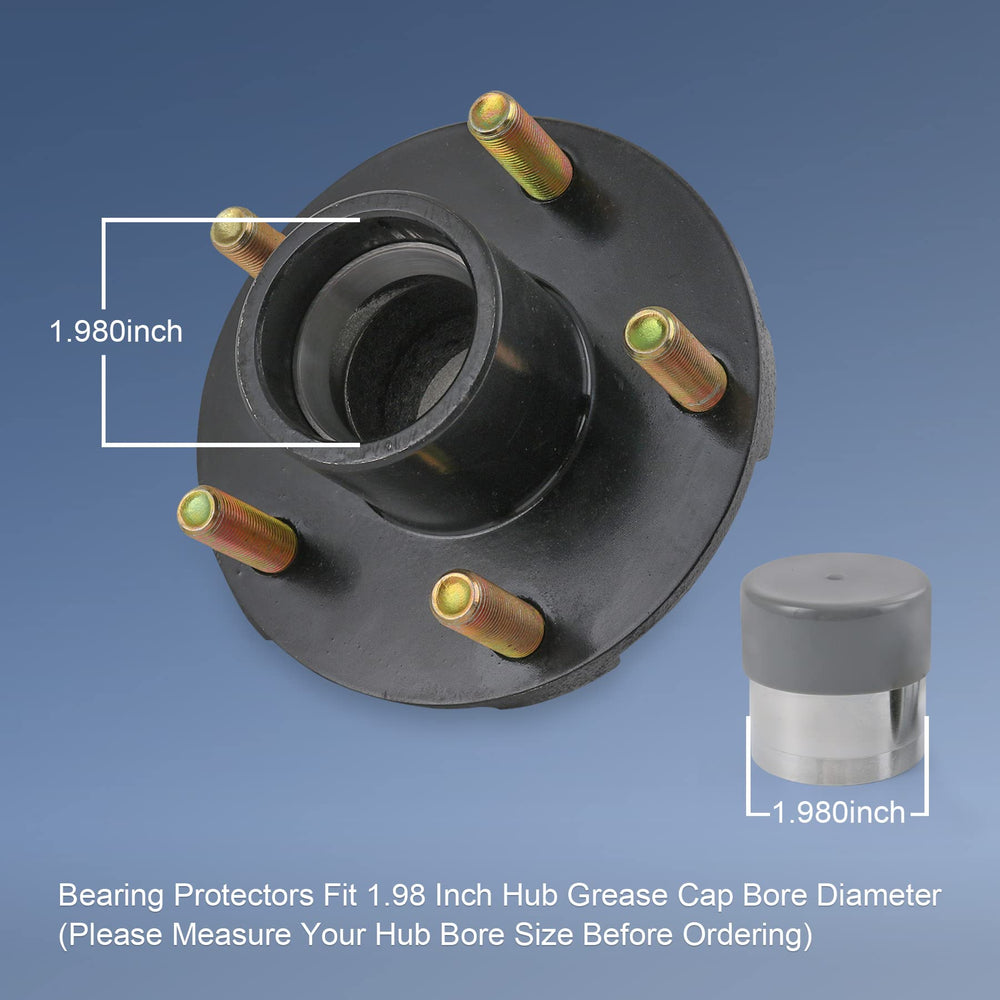 JDMSPEED wheel bearing protectors pair shields bearings on boats and trailers during travel.