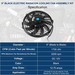JDMSPEED push pull fan kit with adaptable mounting options for flexible installation.