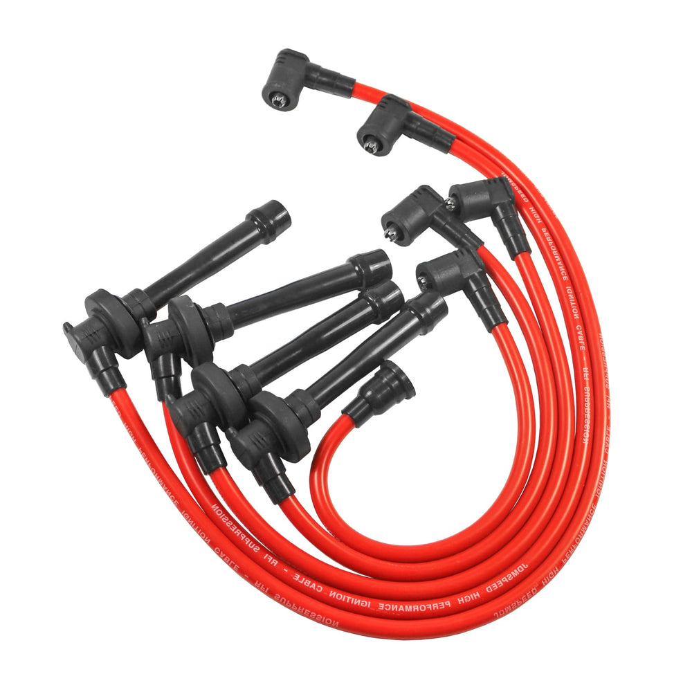 JDMSPEED spiral core wires help minimize misfires under load