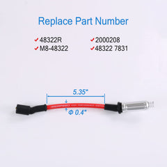 JDMSPEED spark plug wires M8-48322, durable ignition connections for reliable starts.
