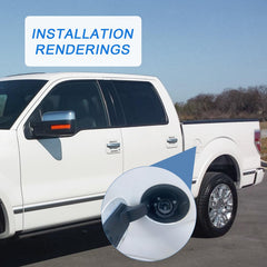 JDMSPEED Styleside fuel door housing guide for Ford F-150