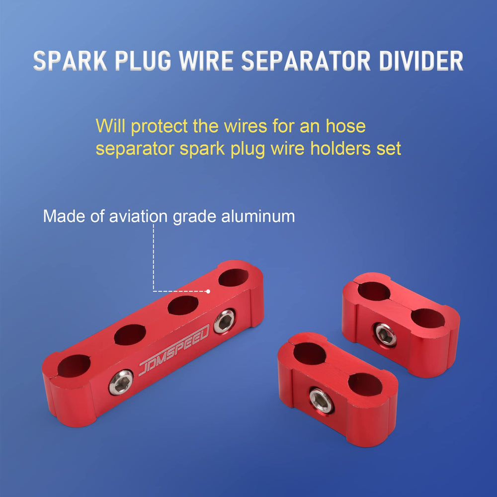 JDMSPEED universal 8/9/10mm wire separator in red