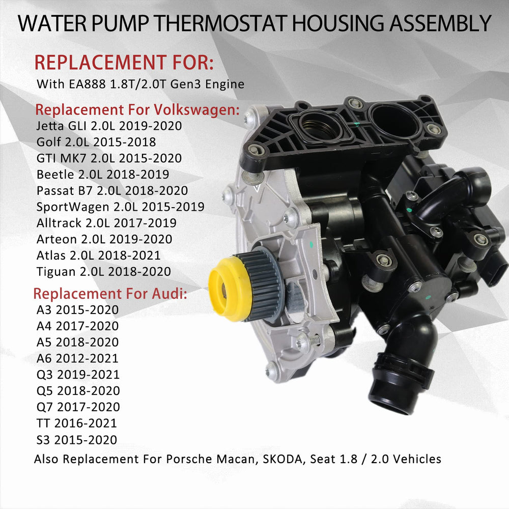 Internal components close-up highlighting integrated thermostat and gasket compatibility