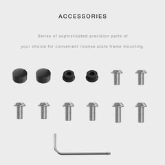 JDMstyle weatherproof license frame on vehicle, corrosion resistance for long-term shine