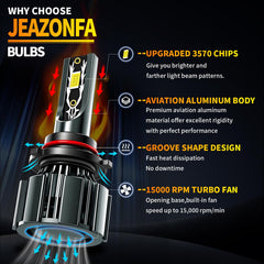 JEAZONFA fog light bulbs for Dodge Ram for all-weather clarity