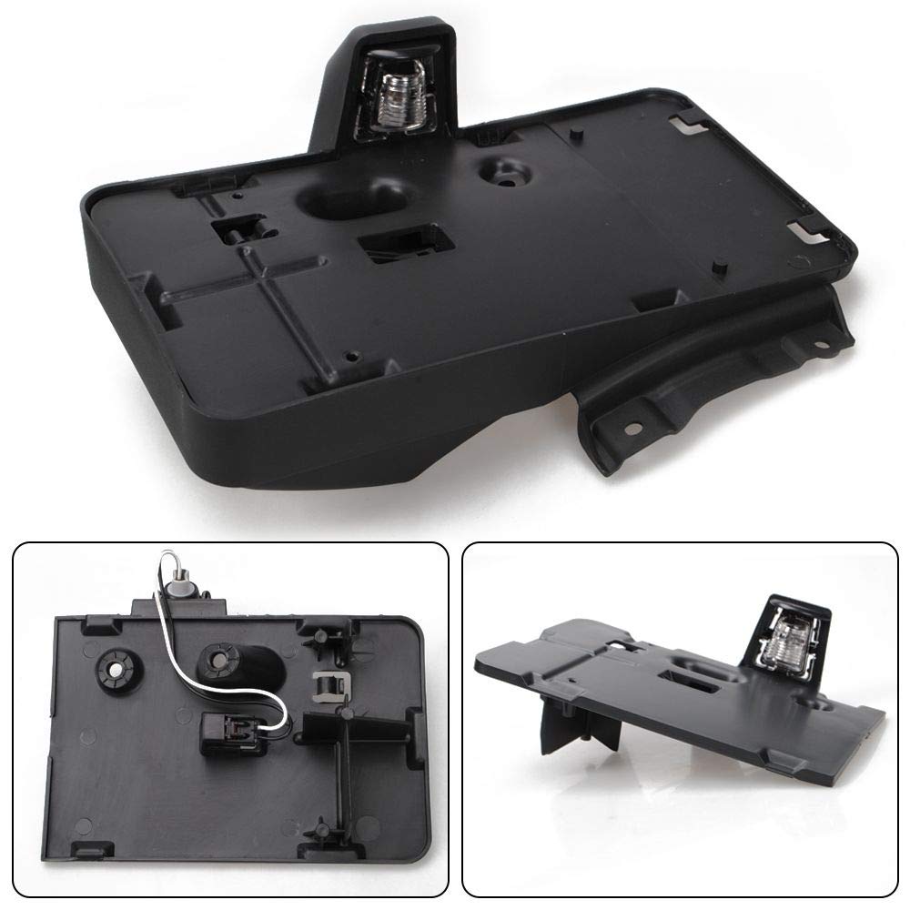 JeCar ABS plastic license plate bracket provides durable, corrosion-resistant support