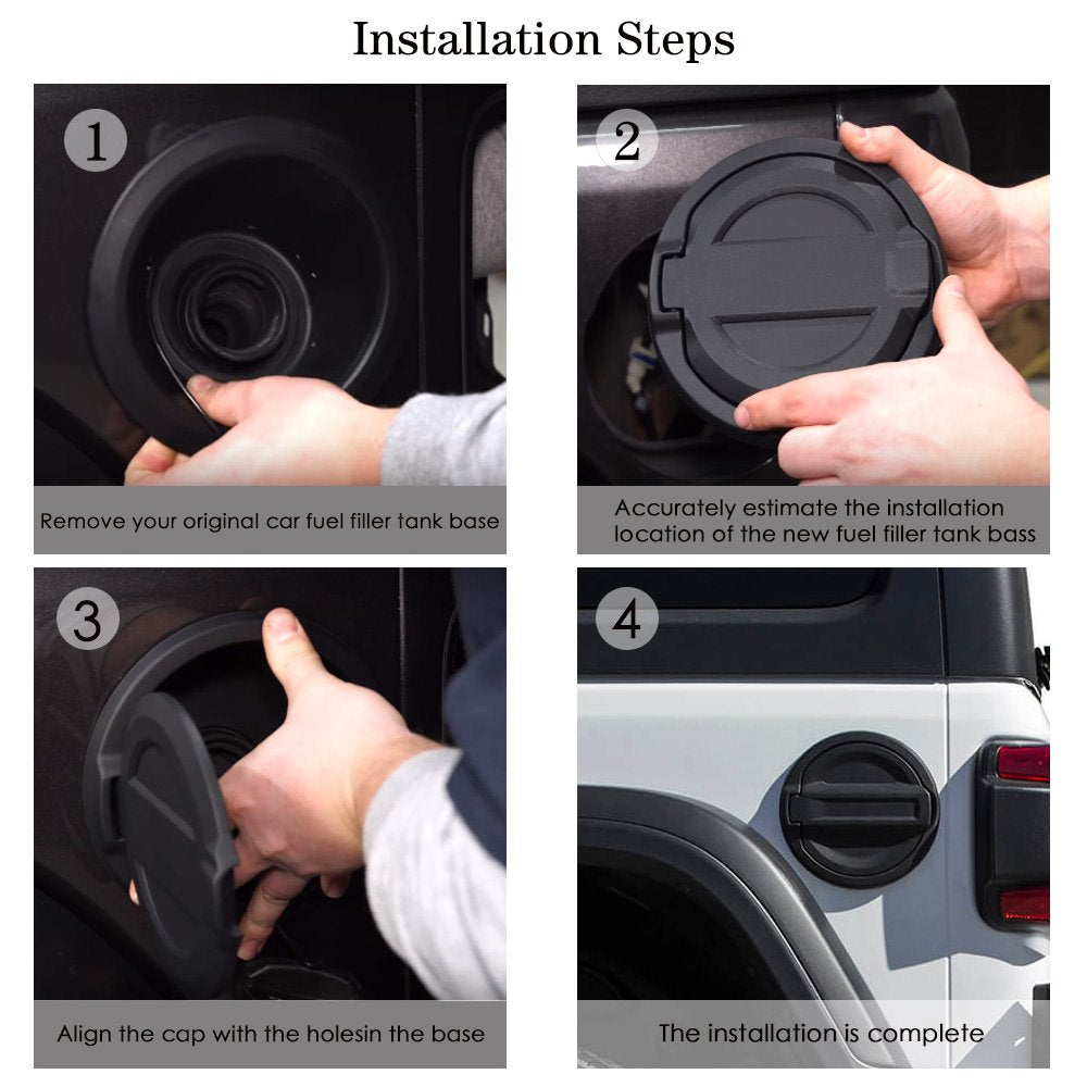 Aluminum alloy and ABS base provide sturdy fit for rugged Jeep Wrangler JL.