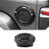 JeCar American flag gas cap cover on Jeep Wrangler JL enhances rugged look