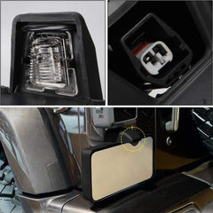 JeCar corrosion-resistant rear license plate bracket protects the plate and frame