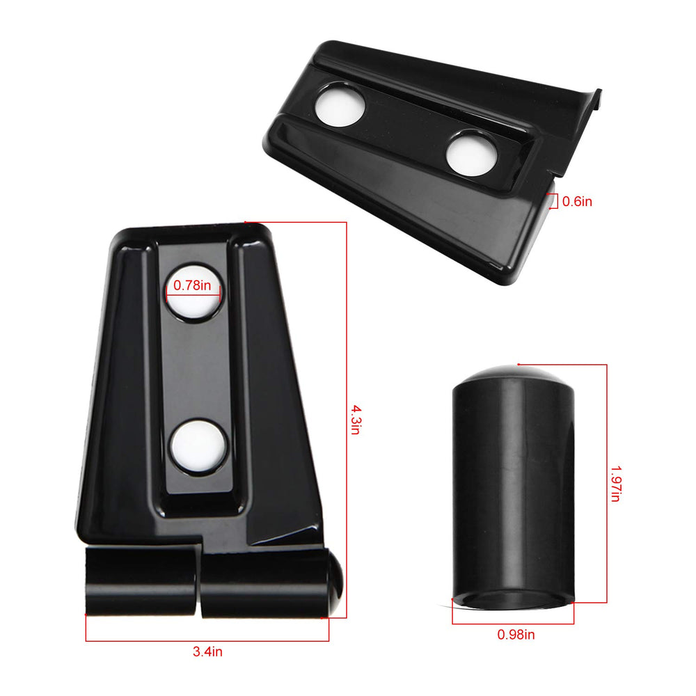8-piece pack includes matching hinge covers for full vehicle coverage.