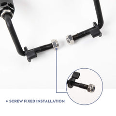 JeCar foot pegs enable door-off rides with relaxed feet and breeze