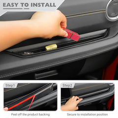 JeCar Grab Bar Tray installs quickly with stick-on tape and minimal prep.