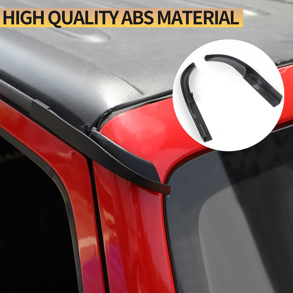 Includes two gutters and adhesive for complete installation