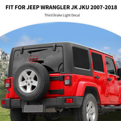JeCar package includes high mount brake light decal for simple replacement