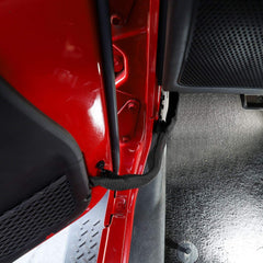 JeCar strap installation lets you cut the old strap and zip on