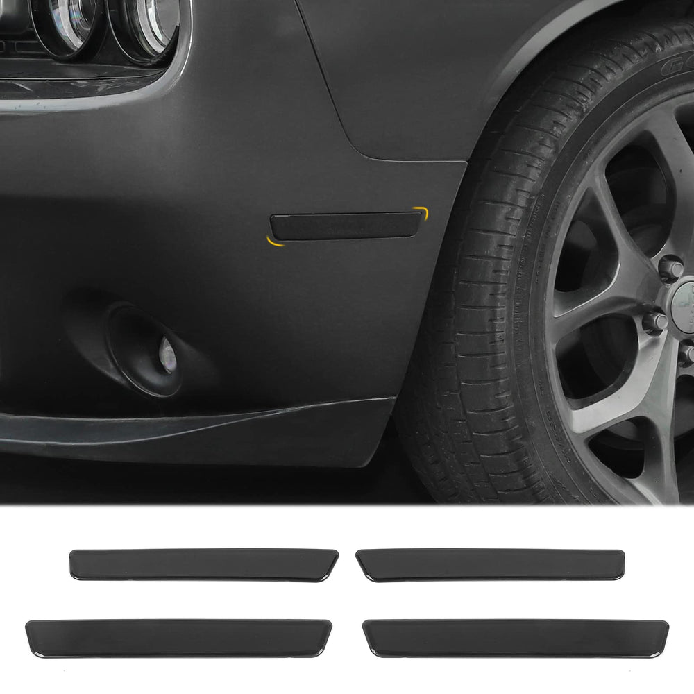 JeCar smoked side marker light cover on Dodge Challenger front-left enhances refined exterior protection