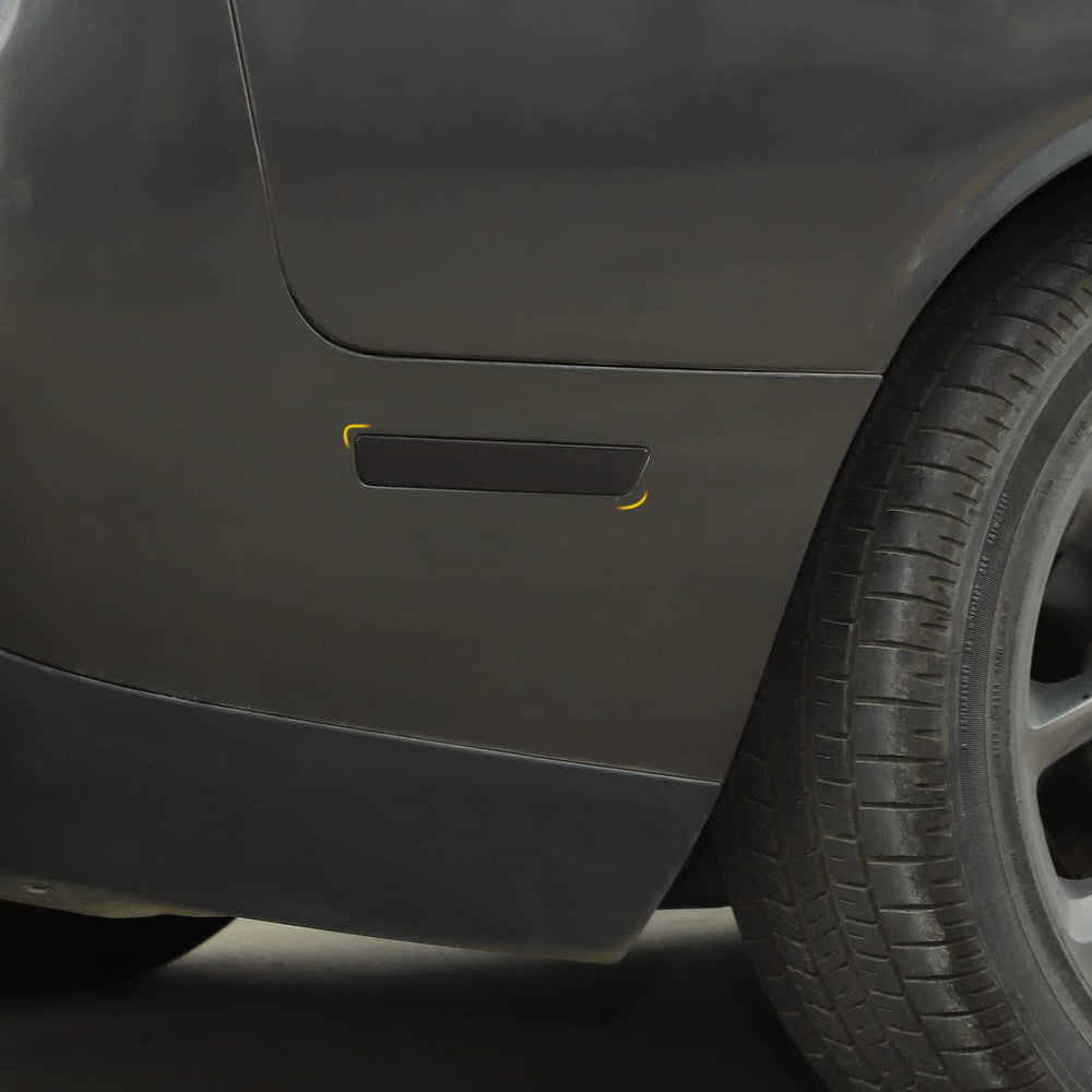 JeCar smoked side marker light cover on Dodge Challenger rear-right improves protection against scratches