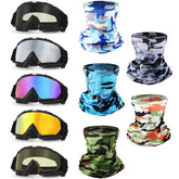 Jecery dirt bike goggles with clear lens for wind protection during rides
