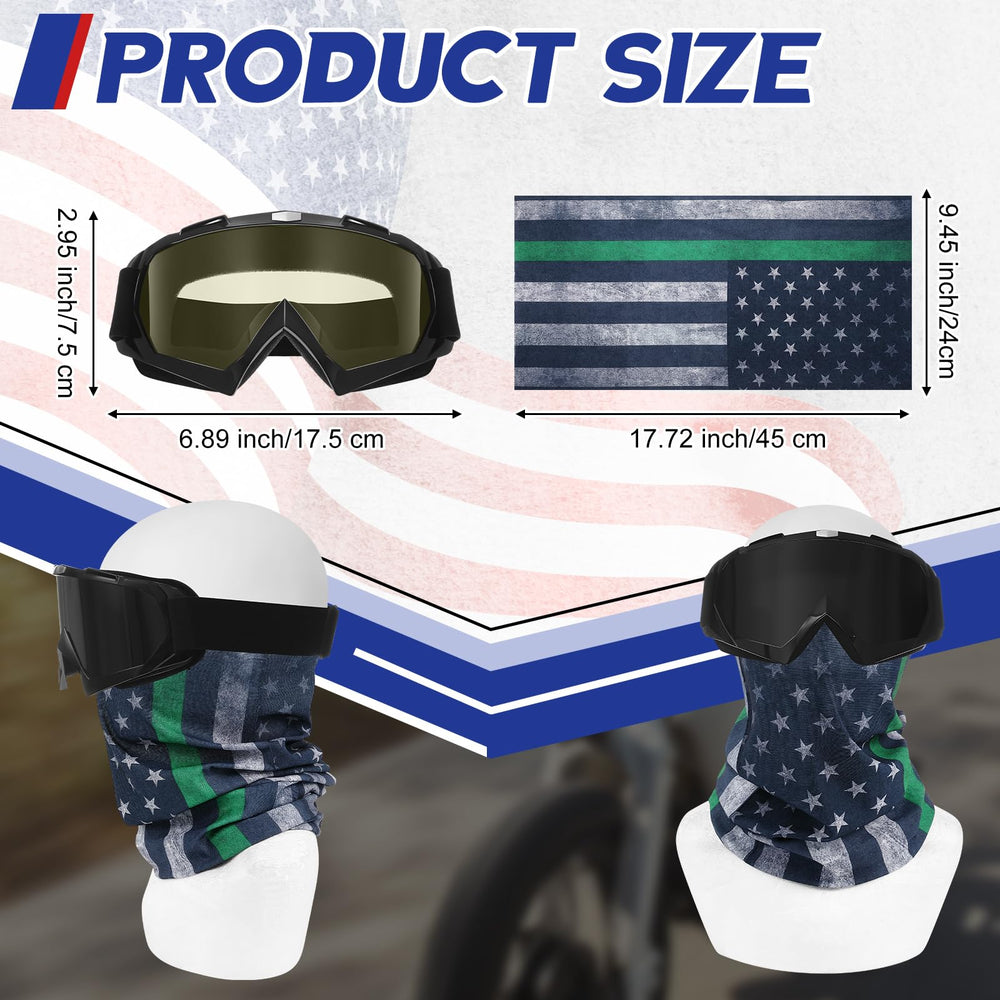 Jecery dirt bike goggles and dust mask set offering dust protection on trails.