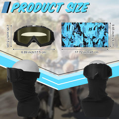 Jecery goggles provide wide view and dust shield for off road adventures