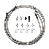 Jecoupoon 70-inch braided transmission hose coil with 6AN fittings