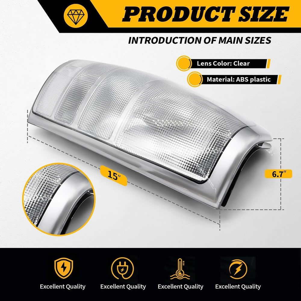Jecoupoon clear tail-light assembly for Sierra 1999-2006 maintains modern styling