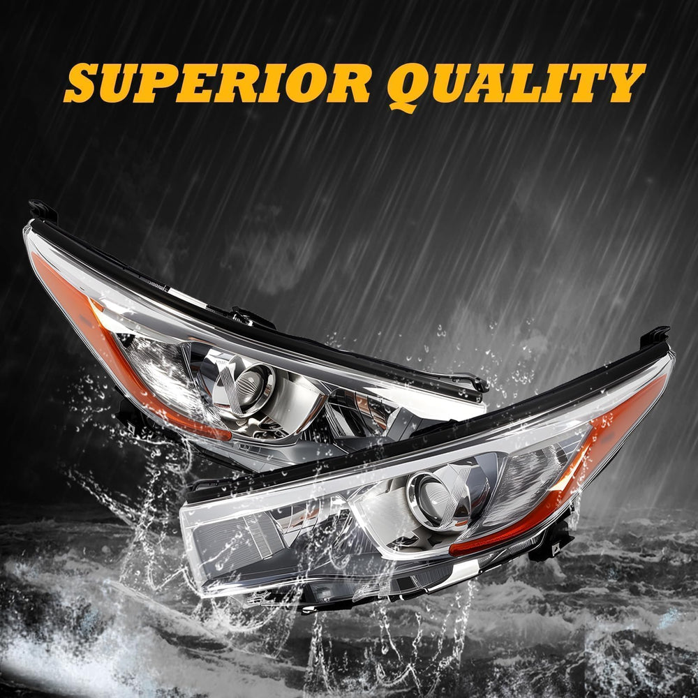 Jecoupoon halogen headlight driver-side Highlander 2014-2016 enhances night driving