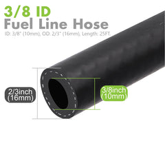 Jeemiter lightweight flexible fuel hose facilitates easy handling and quick installations.