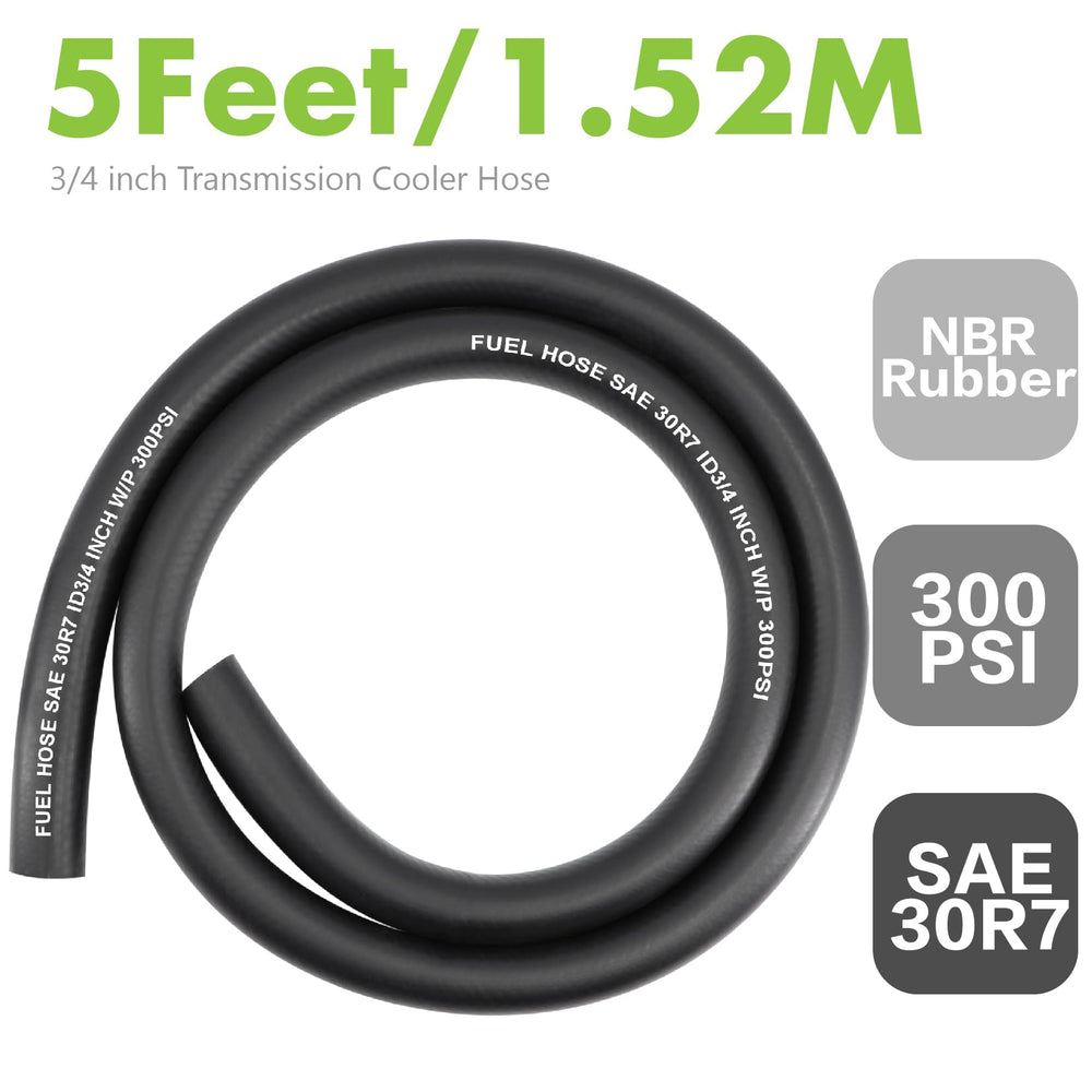 Jeemiter temperature and pressure rated hose suits diesel and oil lines.