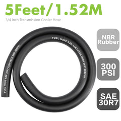 Jeemiter temperature and pressure rated hose suits diesel and oil lines.