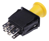JEENDA PTO clutch switch with 8 terminals, ideal for flexible mower wiring.