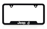 Jeep Wave license plate frame - front view highlights durable UV print and a clean fit.
