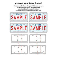 Jeep Wave license plate frame - close-up edge shows clean finish and durability.