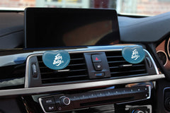 Jelly Belly Blueberry vent clip in car provides long-lasting freshness.