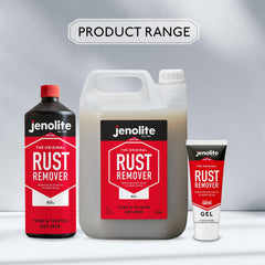 Jenolite Gel Rust Remover used on BBQ grates.