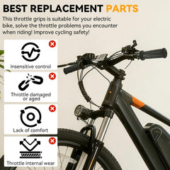 Jerbor full twist throttle grip on Qlife Spark improves throttle feel and reliability.