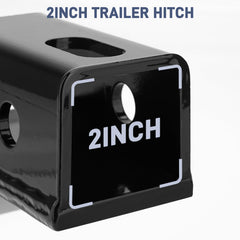 Jerbor heavy-duty 2-inch ATV hitch receiver for TRX520 Foreman, supports gear hauls.