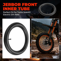 Premium butyl rubber Jerbor tube provides durable, reliable performance for front tire replacements.