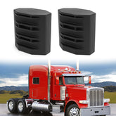 Jerbor upper hood guide closeup shows durable rubber for smooth Peterbilt hood movement.