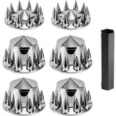 JESONN 33mm chrome axle cover front kit adds durable shine and protection.
