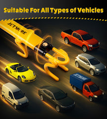 Jetmore steering wheel lock demonstrates reverse peak locking for strong steering wheel grip.