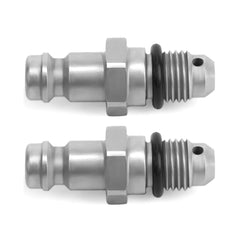 Two-pack compression fittings with 3-8 inch size and 9-16-24 threads.