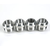 Jetuplusllc An16 billet weld-on bung front view for precise alignment.