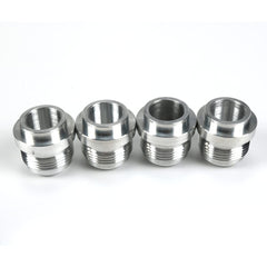 Jetuplusllc An16 billet weld-on bung front view for precise alignment.